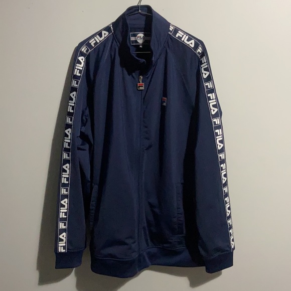 FILA track jacket navy XL - Picture 2 of 5